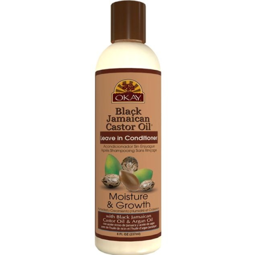 OKAY JAMAICAN CASTOR OIL MOISTURE GROWTH CONDITIONER, BLACK, 12 OUNCE