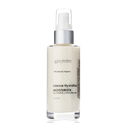 RD Alchemy - 99% Natural & Organic Intense Hydration Moisturizing Cream - Lightweight, deeply hydrating moisturizer for dry skin, smooths fine lines and wrinkles leaving skin soft and glowing.