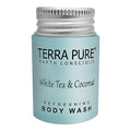Terra Pure White Tea & Coconut Body Wash, Travel Size Hotel Amenities, 1 oz. (Case of 100)