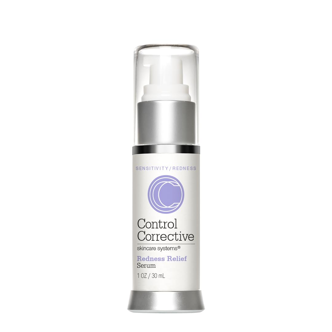 CONTROL CORRECTIVE Redness Relief Serum, 1 Oz - Botanical Extracts & Skin Balancing Vitamins, Calms, Hydrates & Strengthens Sensitive Skin, No Parabens Or Synthetic Dyes, Japanese Green Tea, Soothing