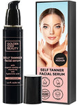 Face Tanner – Self Tan Serum w/Hyaluronic Acid and Organic Oils, Self Tanners Best Sellers, Facial Sunless Tanner for Natural Sunkissed Glow, Fake Tan Moisturizer, 2.0 fl (Light to Medium)