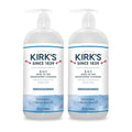 Kirk's 3-in-1 Castile Liquid Soap Head-to-Toe Natural Shampoo, Face Soap & Body Wash for Men, Women & Children | Coconut Oil + Aloe Vera | Original Fresh Scent | 32 Fl Oz. Pump Bottle (2-Pack)