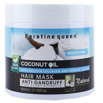 Keratine Queen Nourishing Haircare With Coconut Oil, Hair Mask - Anti Dandruff 800ml