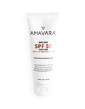 Amavara Tinted Mineral Sunscreen SPF 50, Physical Zinc Based Sunblock, Vegan Waterproof Sun-Shield, Broad Spectrum Reef Safe Suntan Lotion for Sensitive Skin Face & Body, 1.65 Ounces (1-Pack)