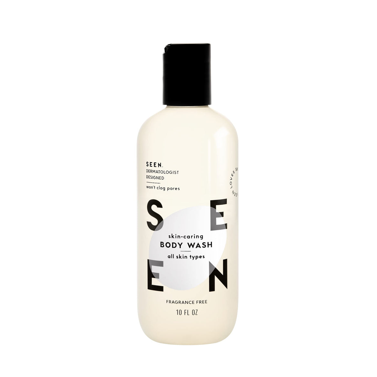 SEEN Body Wash, Fragrance Free - Non-Comedogenic & Non-Irritating Body Wash- Dermatologist-Developed - Safe for Sensitive, Eczema & Acne Prone Skin