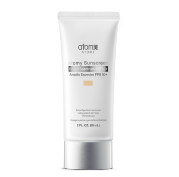 Atomy Sunscreen Beige Spectrum SPF 50+ UVA UVB Reflect Scatter Smooth 2 floz NEW
