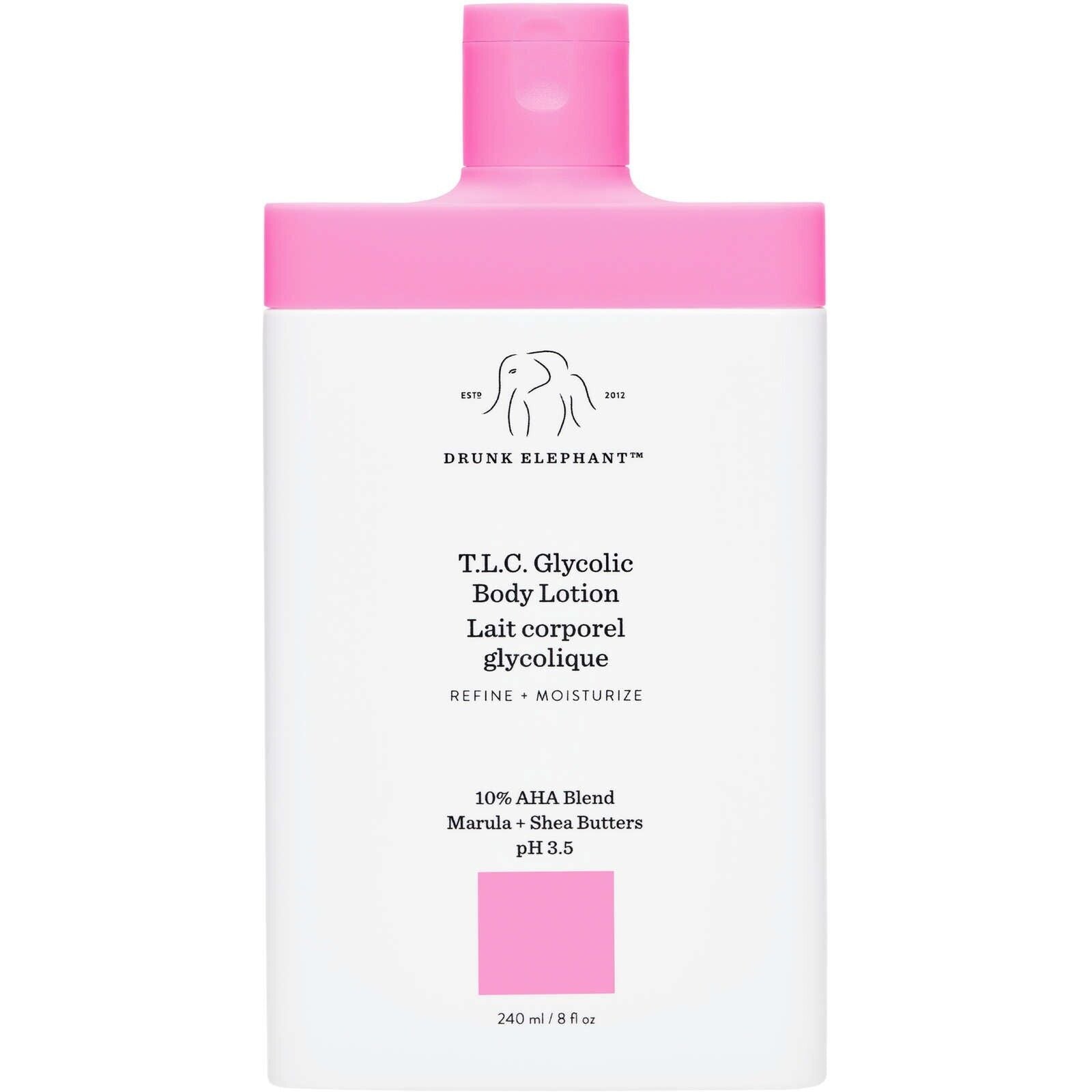 Drunk Elephant T.L.C. Glycolic Body Lotion Supercharged Blend 10% AHA 240ml NEW