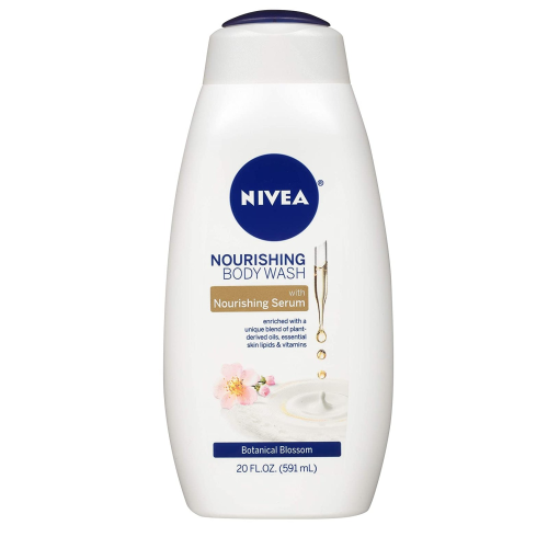 NIVEA Nourishing Botanical Blossom Body Wash - with Nourishing Serum - 20 Fl. Oz.