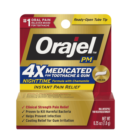 Orajel Medicated Pain Relief Cream For Toothache & Gum