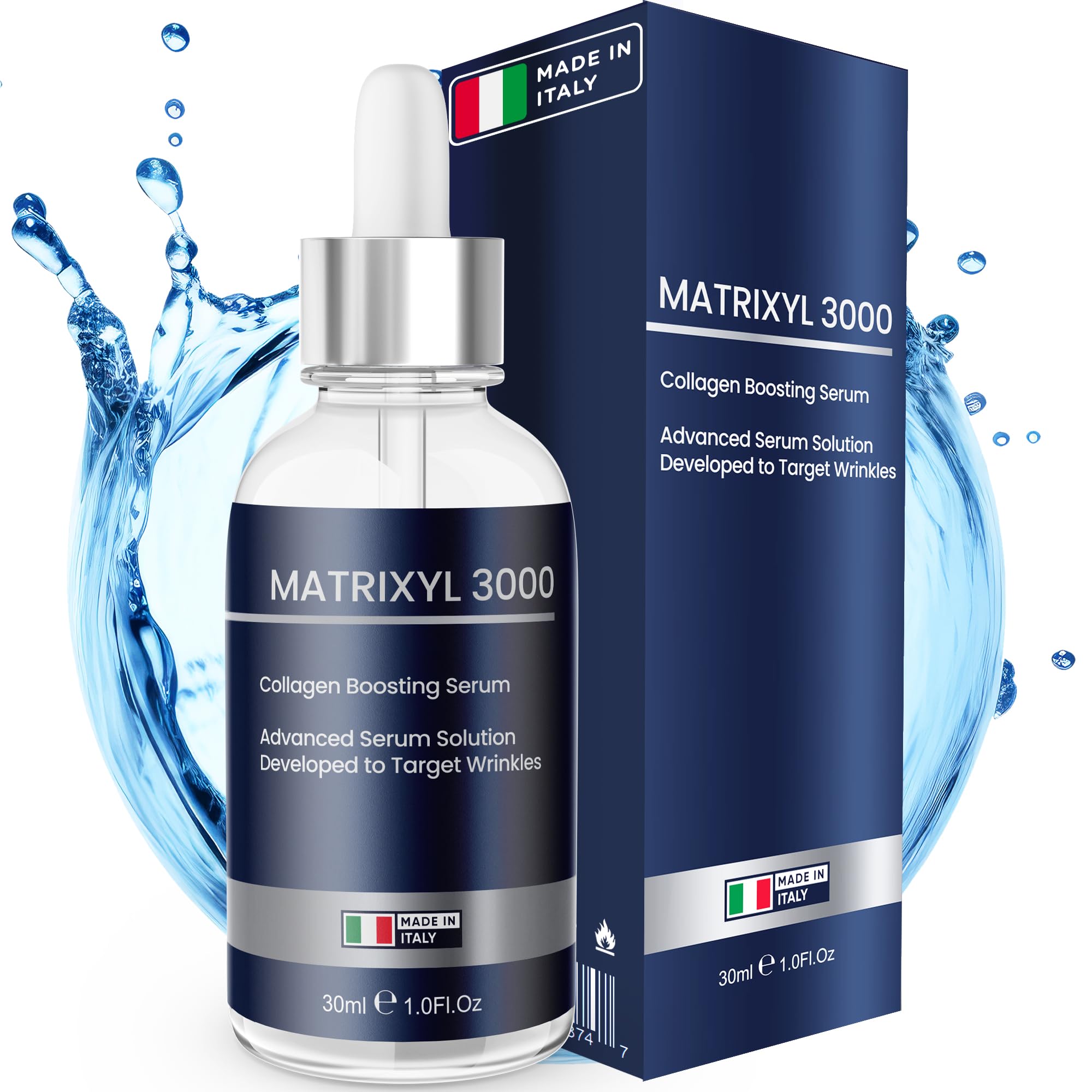 Anti Wrinkle Matrixyl 3000 Hyaluronic Acid Serum for Face | Collagen Serum | Anti-Aging & Hydrating for Deep Wrinkle Repair | Face Tightening & Firming Serum for Fine Lines & Forehead Wrinkles