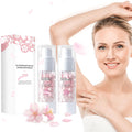 2PC Gluta Brightening Booster Cream, Underarm Whitening Cream, Brightening Booster Sakur Pearl Capsules,Body Care Cream,Exfoliating Body Gel For Women