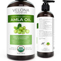 velona Amla Oil USDA Certified Organic - 16 oz | 100% Pure and Natural Carrier Oil | Extra Virgin, Unrefined, Cold Pressed