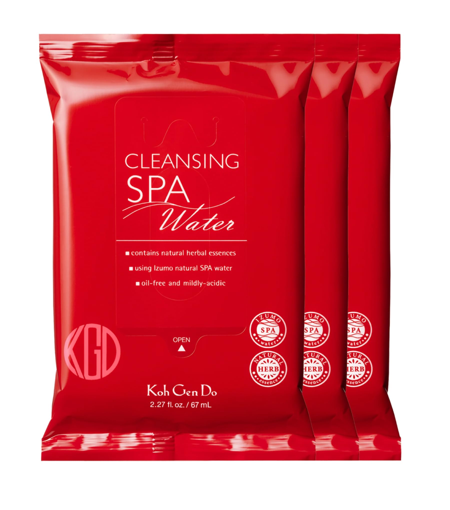 Koh Gen Do Cleansing Water Cloth Set, (Pack of 3)