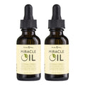 Earthly Body Miracle Oil, 1 fl. oz. - 2 Pack - 100% Natural Tea Tree Oil, Hemp Seed Oil & Vitamin E - Moisturizer, Calms Skin Irritations, Helps Smooth Wrinkles - Gluten Free, 100% Vegan