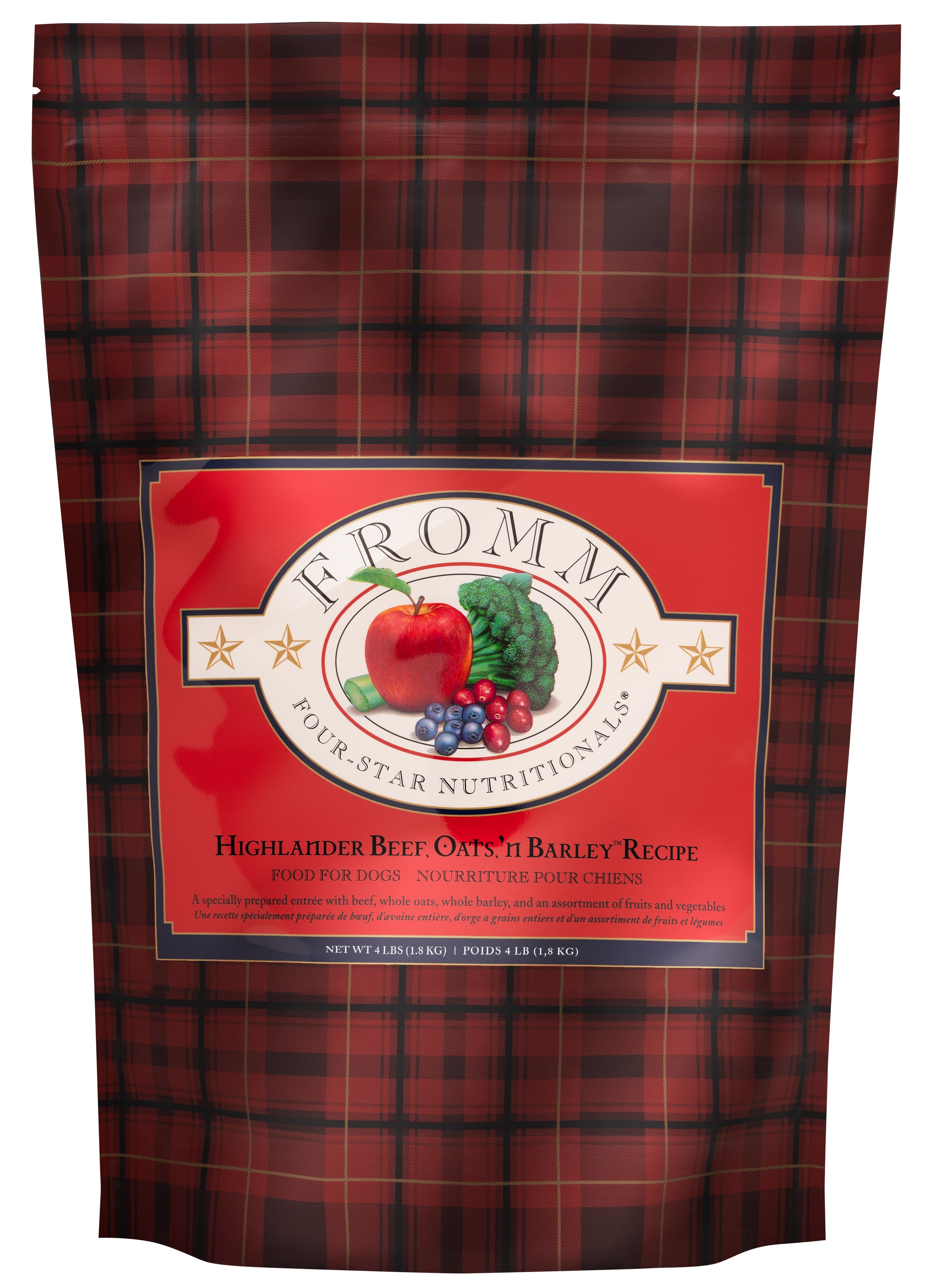 Fromm Four Star Highlander Grain Inclusive Beef Oats and Barley Dry Dog Food