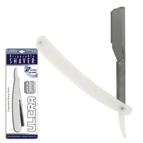 LQQKS DISPOSABLE SHAVER WHITE W/ EXTRA BLADES