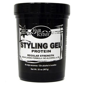 HAIR ECSTASY STYLING GEL 32OZ PROTEIN REGULAR STRENGTH