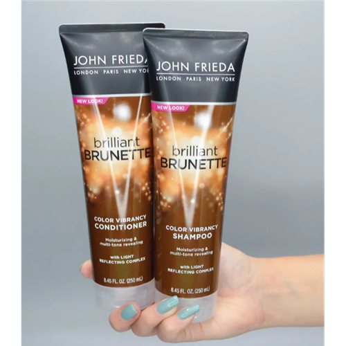 John Frieda Brilliant Brunette Color Vibrancy Multi-Tone, Color Protecting - 8.45 fl oz