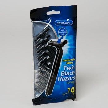 Xtra Twin Blade Shavers With Lubricating Strips 10'S