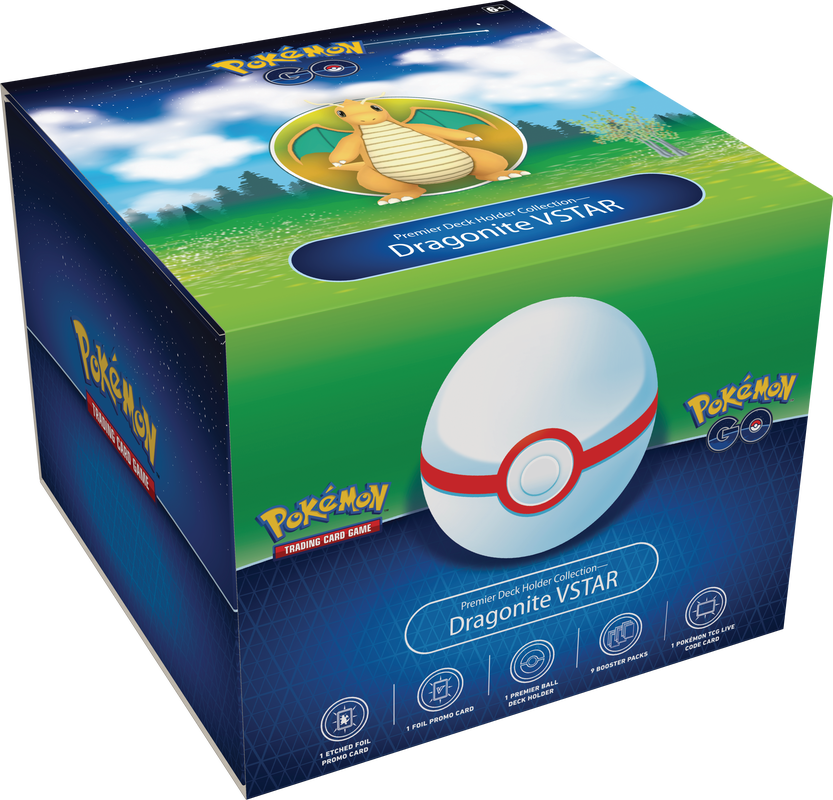 Pokemon TCG - Pokémon GO Premier Deck Holder Collection: Dragonite VSTAR