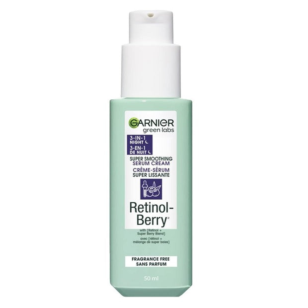 Garnier Green Labs Retinol-Berry Super Smoothing 3-in-1 Night Serum Cream 50mL