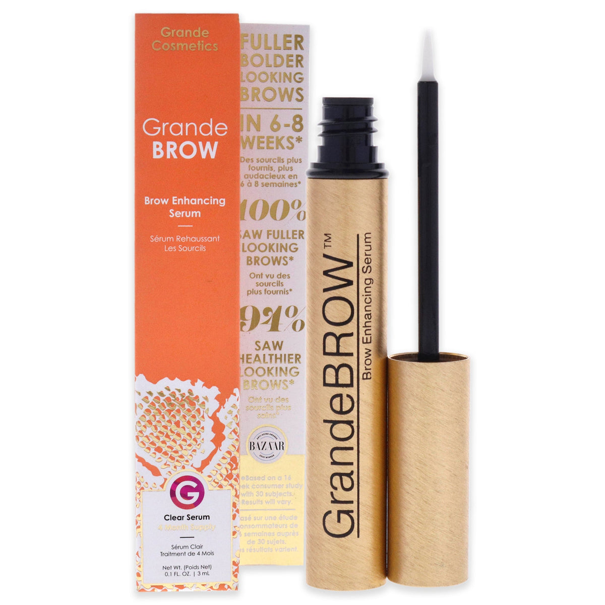GrandeBROW Enhancing Serum by Grande Cosmetics for Women 0.1 oz Serum