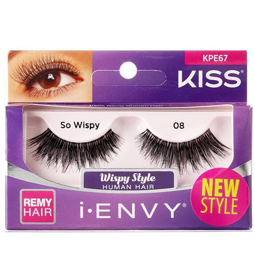 KISS I-ENVY STRIP LASHES - SO WISPY 08 #KPE67