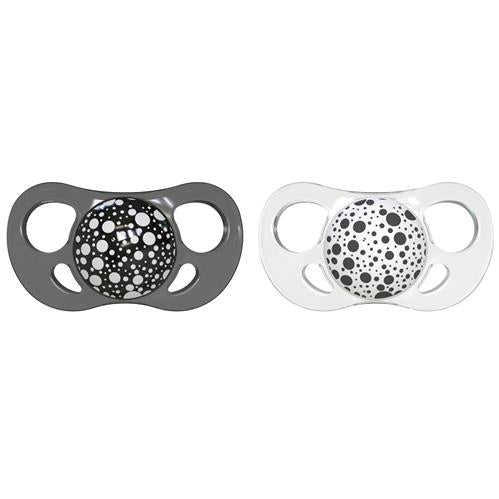 Twistshake 2 Pack Baby Pacifier - Black & White