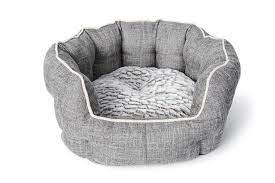 Bud-Z - Round Deluxe Cuddler Grey Bed