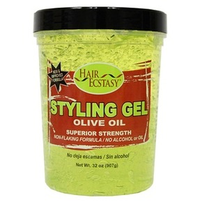 HAIR ECSTASY STYLING GEL 32OZ OLIVE OIL SUPERIOR STRENGTH